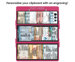 Trifold WhiteCoat Clipboard® - Pink Critical Care Edition